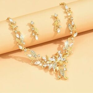 April Birthstone Glass Mosaic Boho Sexy Jewelry Set for Women